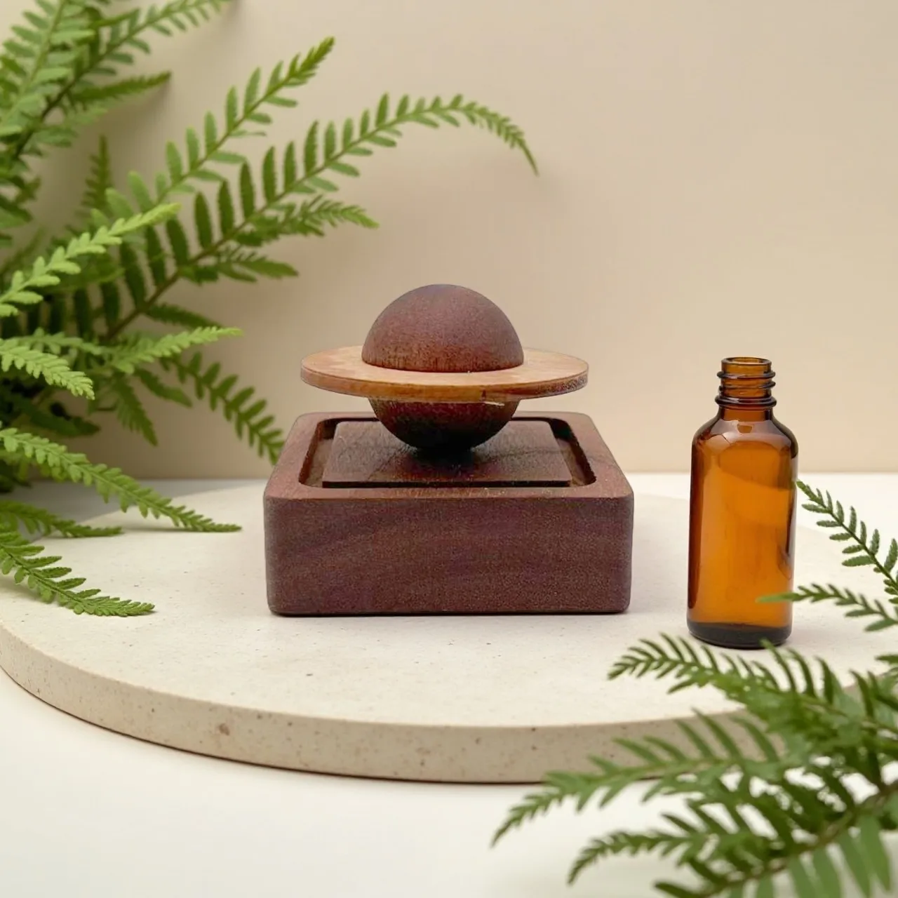 Incense Diffuser Gift Set Jupiter Orbit Diffuser Handcrafted Walnut Wood Planetary Diffuser for Aromatherapy Decor for Friends