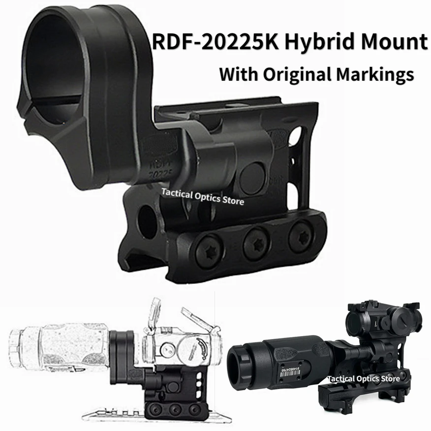 

EvolutionGear NEW RDF-20225K 2024, гибридное крепление с ЧПУ, техническое крепление Red Dot