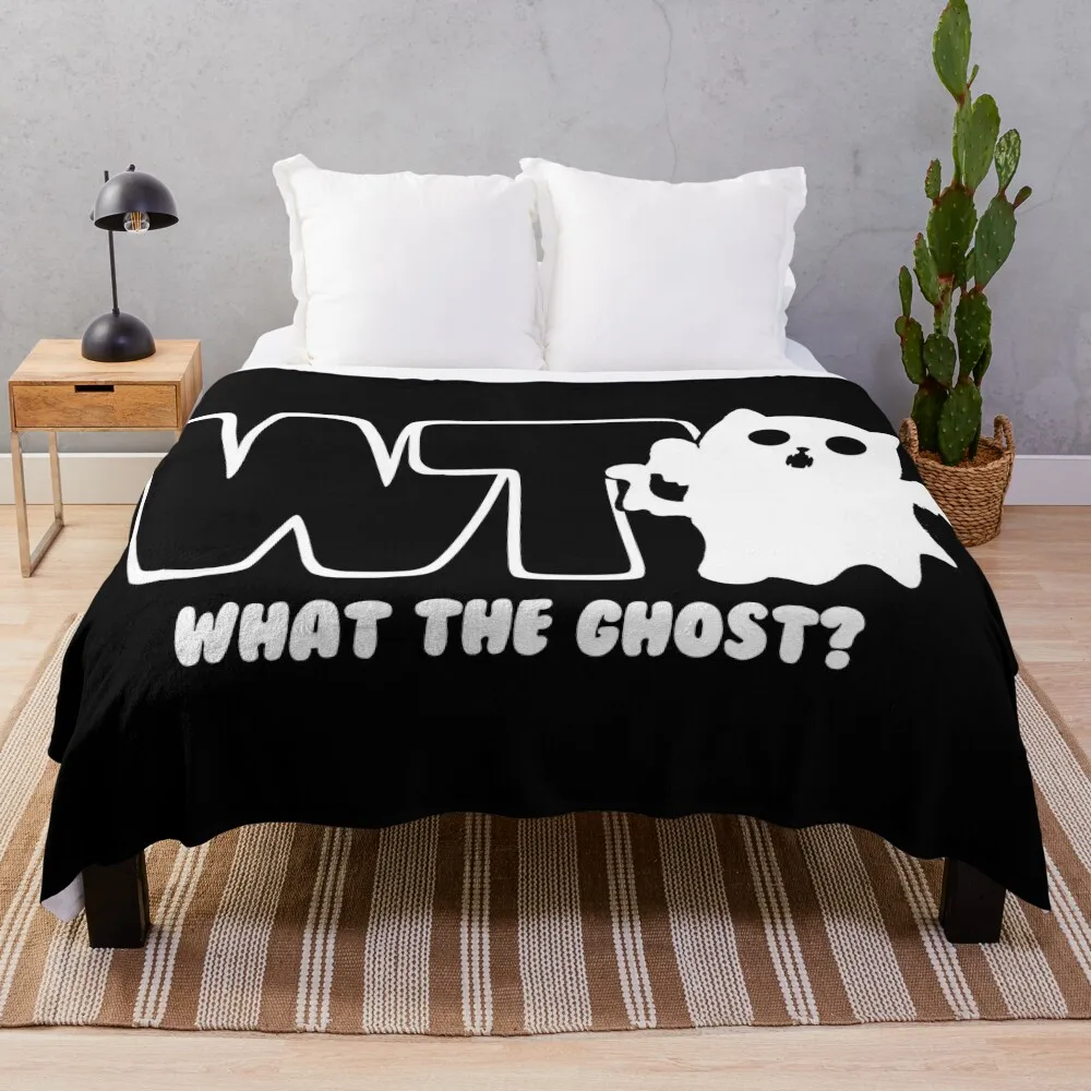 

What The Ghost - Light Throw Blanket Blankets For Sofas Sofa Quilt Retros Blankets