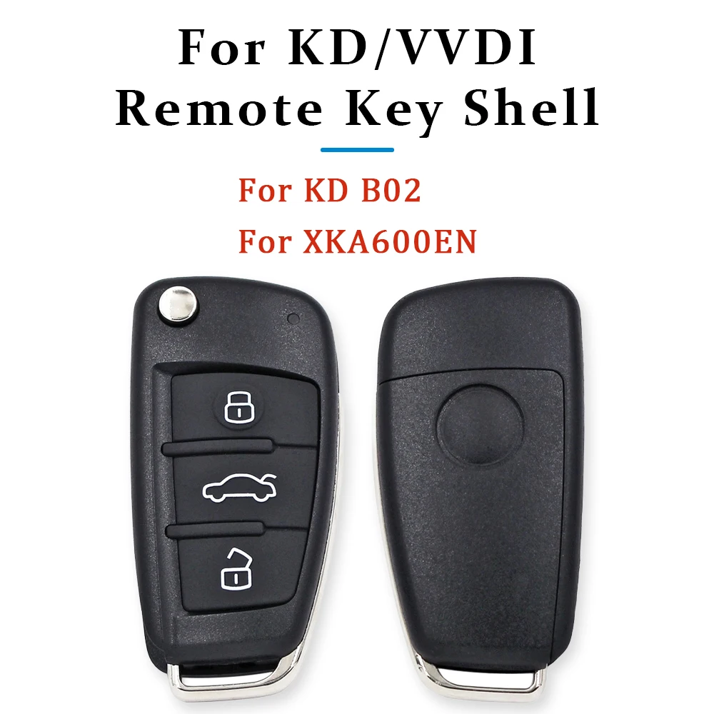 10/20/30 Pcs Replacement 3 Buttons Car Key Shell Flip Remote Fob Case A6 Type for Xhorse VVDI XKA600EN KEYDIY KD B02
