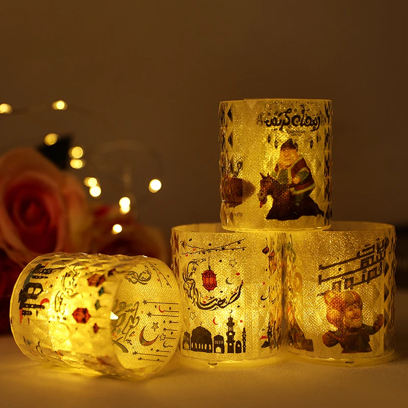 

Ramadan Kareem Led Candle Lights Eid Mubarak Ornaments Lamp For Home Islamic Muslim Party Decoration Supplies Eid Al-Fitr Favors