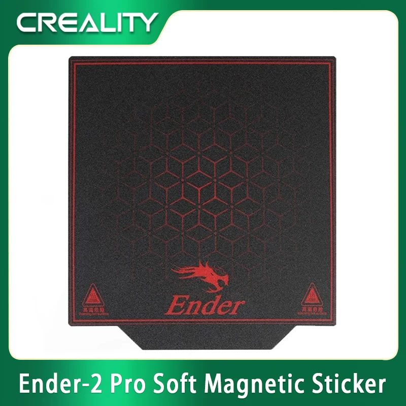 

Official Creality Ender-2 Pro Soft Magnetic Sticker Plate 185×170×1mm Magnetic Build Surface 3D Printer Accessories