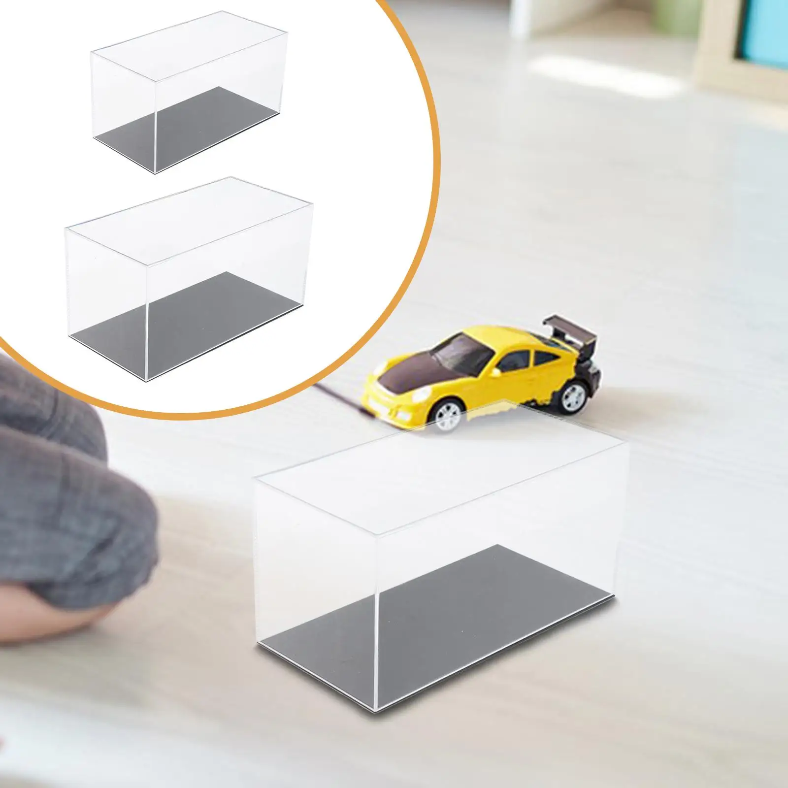 

Acrylic Model Car Display Case, Showcase, Collection Display Stand with Base for Statue, Action Figure, Jewelry, Trinket Vehicle