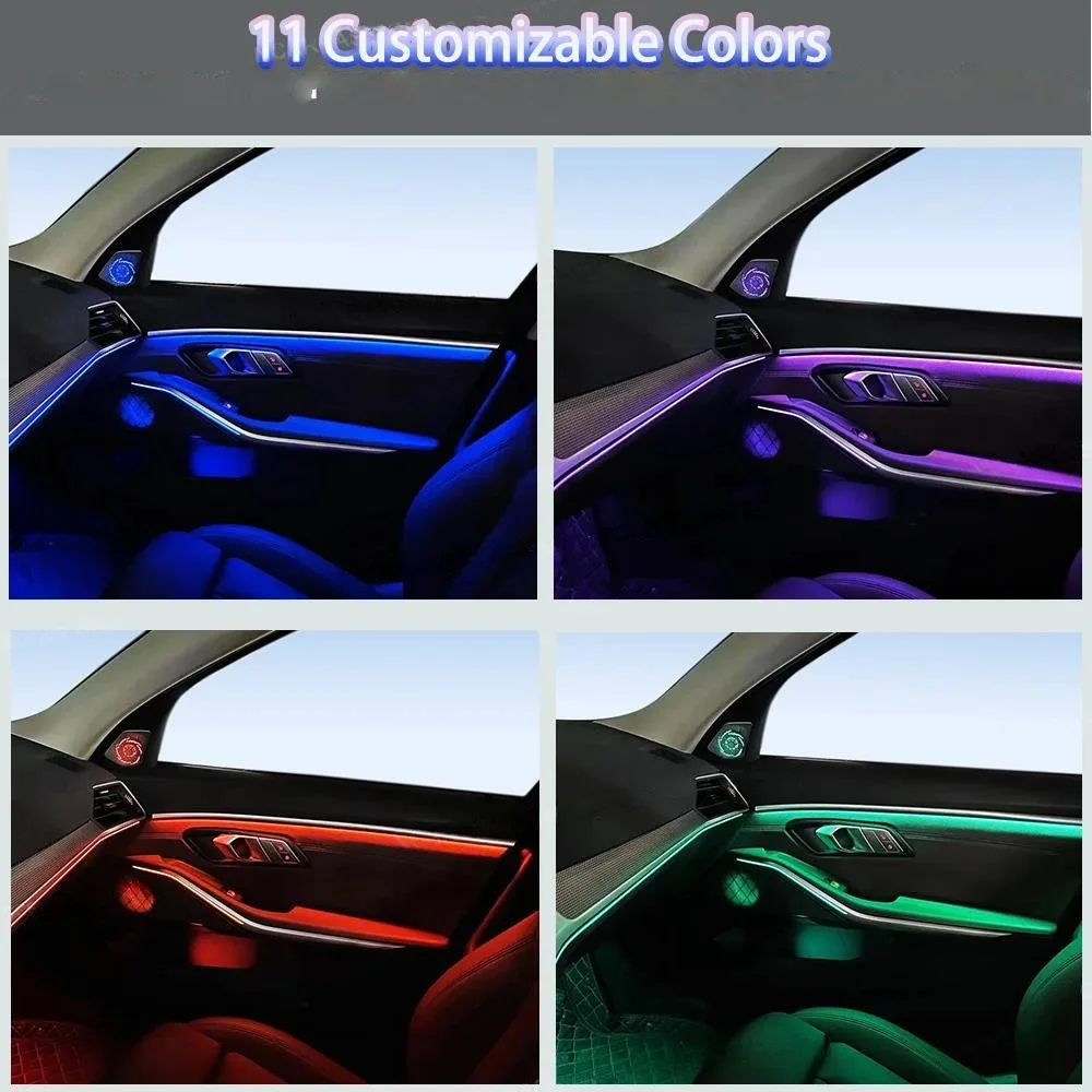 11 Colors OEM Design Dynamic Active Contour Ambient Light for BMW 3 Series G20, G20 Enhanced Door Trim Light Up