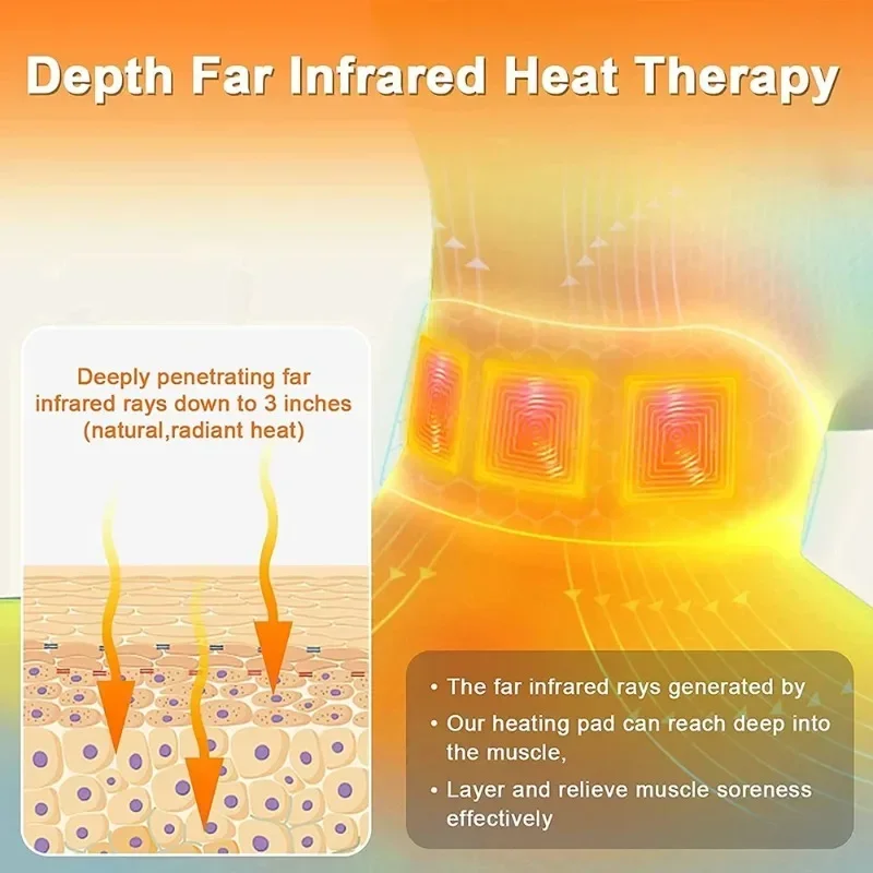 Almofada de aquecimento elétrica usb para pescoço, envoltório aquecido para alívio da dor, vértebra cervical, terapia de fadiga, moxabustão, cuidados de saúde, massagem