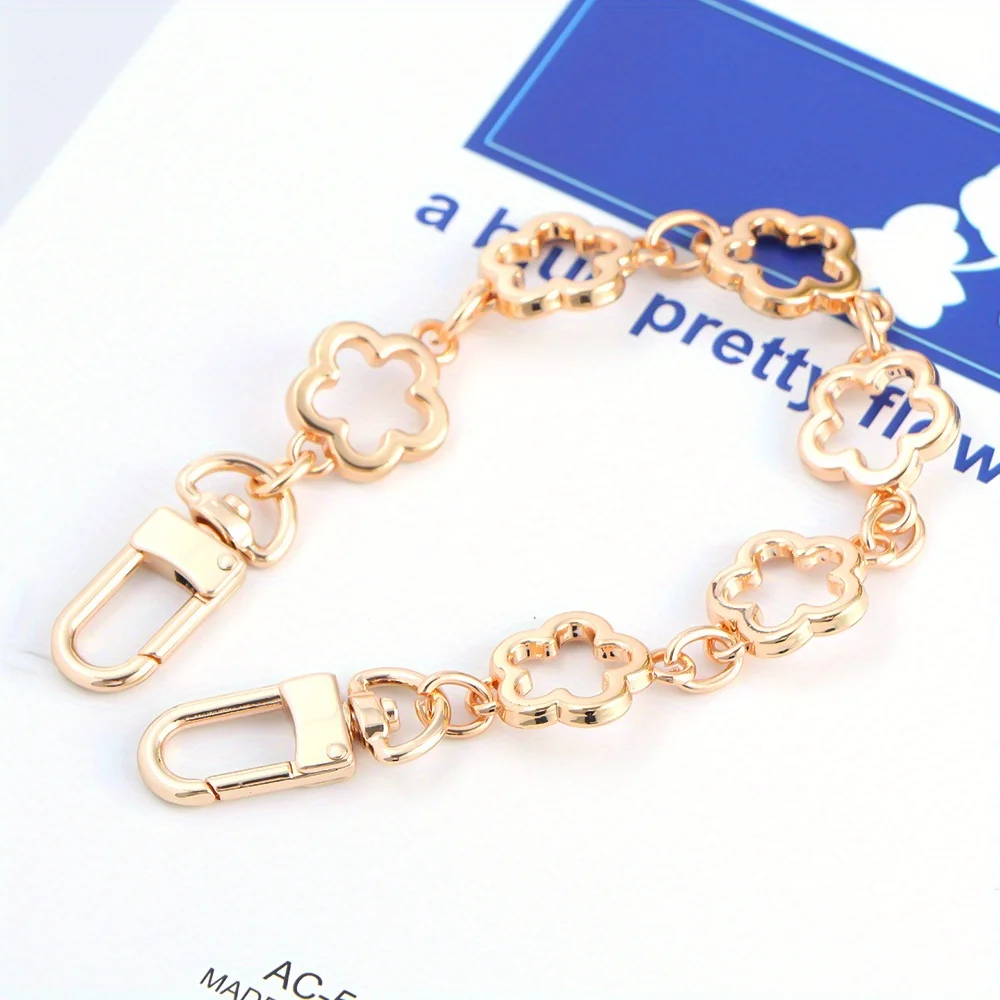 Flower Bag Extender Chain Purse Bag Strap Extender Chain DIY Women Handbag Purse Making Replacement Accessories image 6