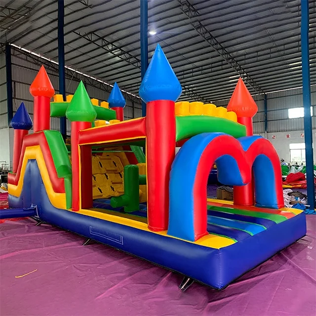 Hot Sale Inflatable Castle Slide Combo,Banners Customized Bouncy Castle Slide,Inflatable Castle With Slide For Sale