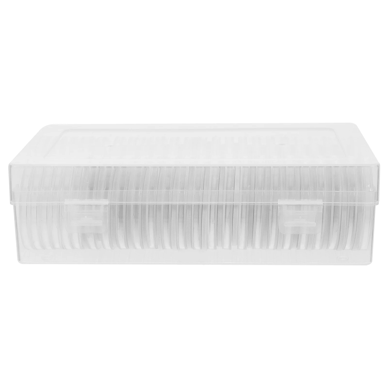 Coin Storage Box Transparent Plastic Holder for Collectors Bulk Container Display Case Coin Protectors