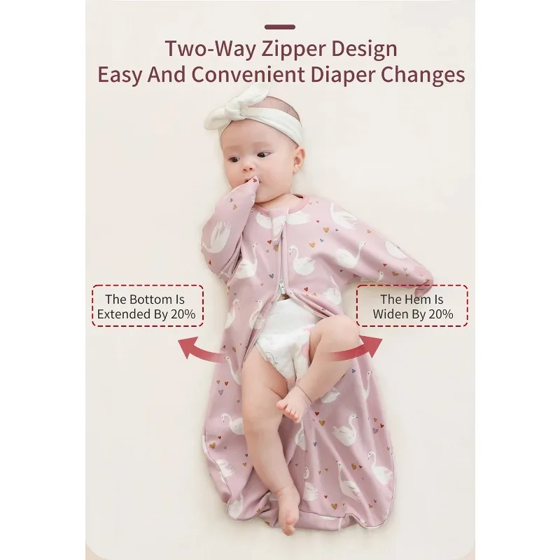 Baby Cotton Sleeping Bags Newborn Anti-shock Sleepsacks Raised Hand Surrender Blankets Infant Cartoon Anti-startle Jump