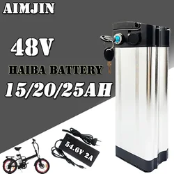 For HaiBa 48V Ebike Battery Pack 15/20/25Ah Shengmilo MX20 Folding Fat Tire Snow Bike Electric Bicycle