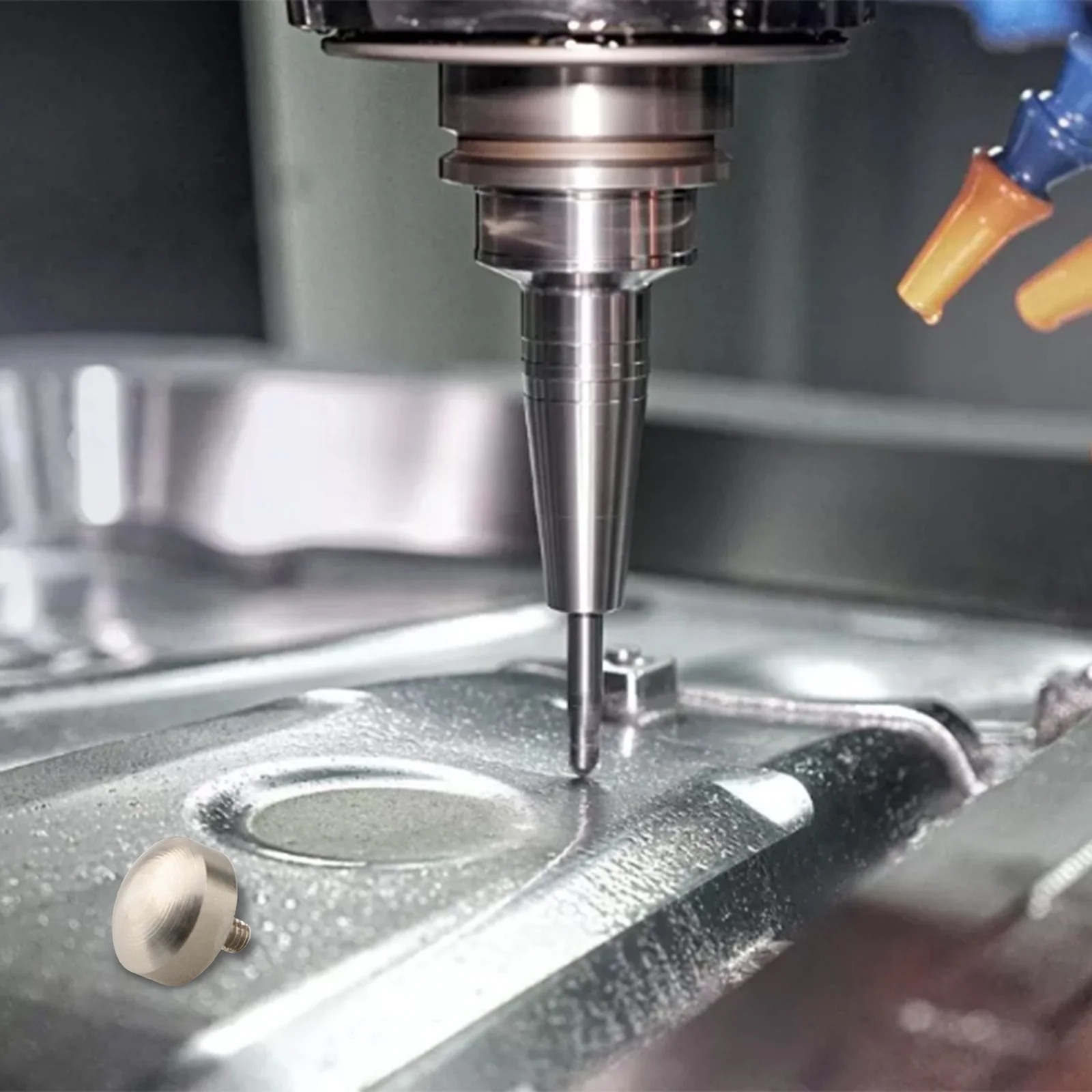 

Micrometer Depth Gauge Contact Points Spherical Design M2 5 Threaded Shank 10mm Diameter for Accurate Readings