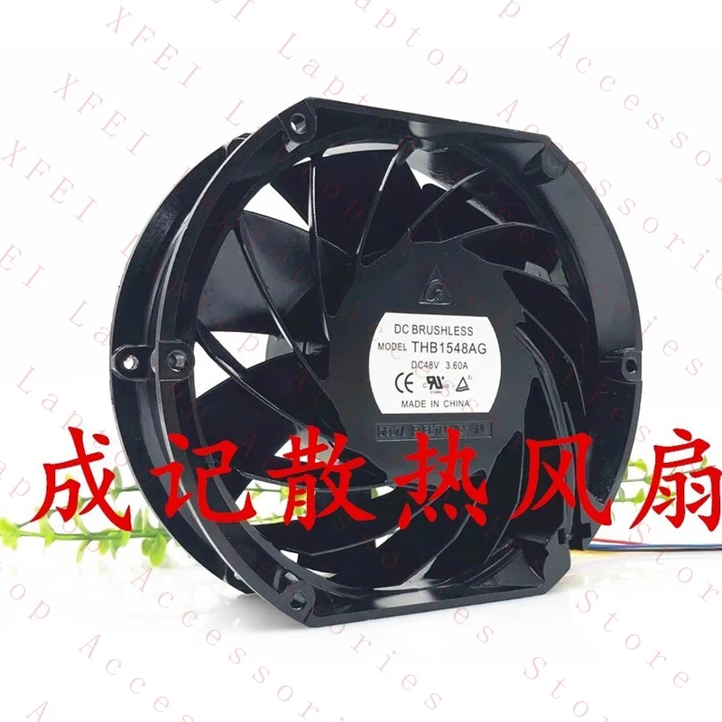 D  Delta THB1548AG 17251 48V 3.60A 17CM 4-Wire High Speed Auto Booster Cooling Fan