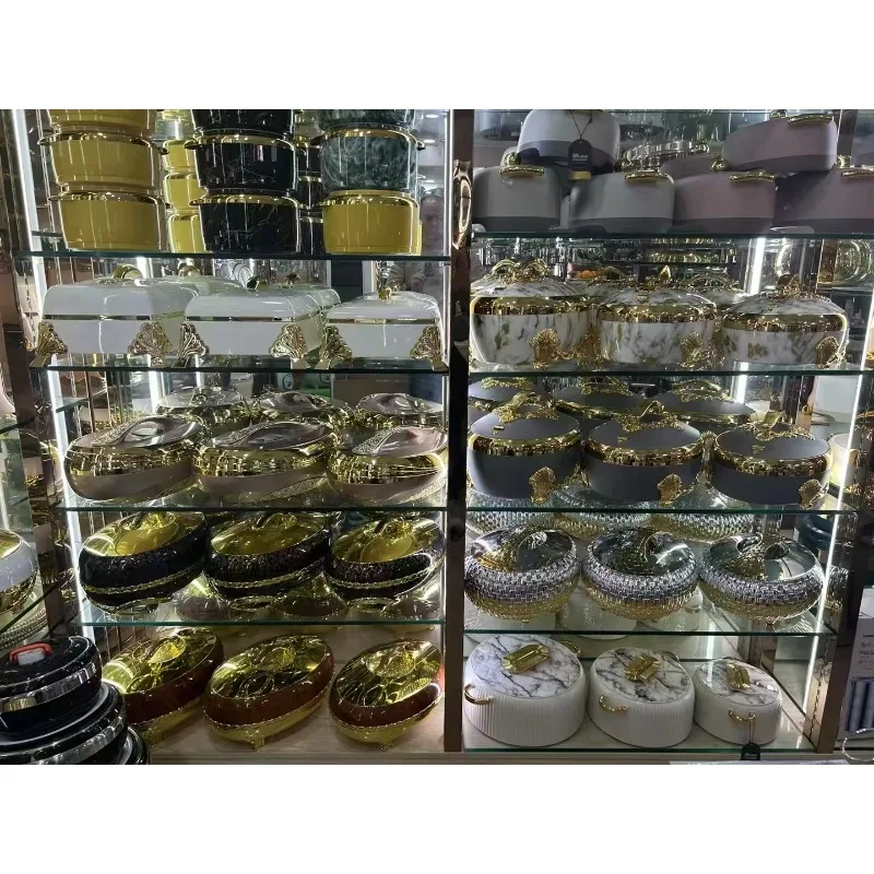 4.5L + 5.5L + 6.5L Large Capacity Insulated Container Keep Food Hot Mix Color Food Storage & Bar Hotel Container