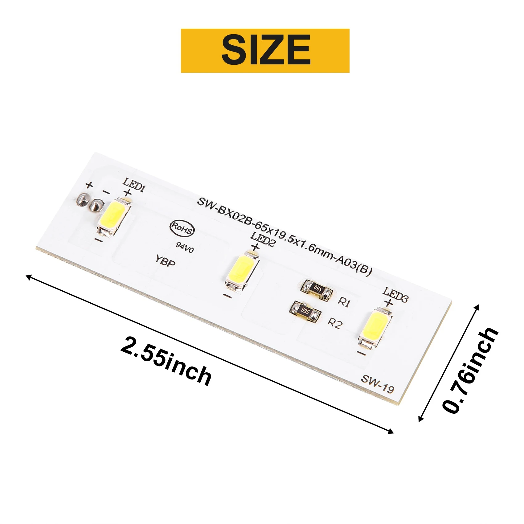 BAAO-для холодильника, замена светодиодной ленты для холодильника Electrolux ZBE2350HCA SW-BX02B, запасная часть