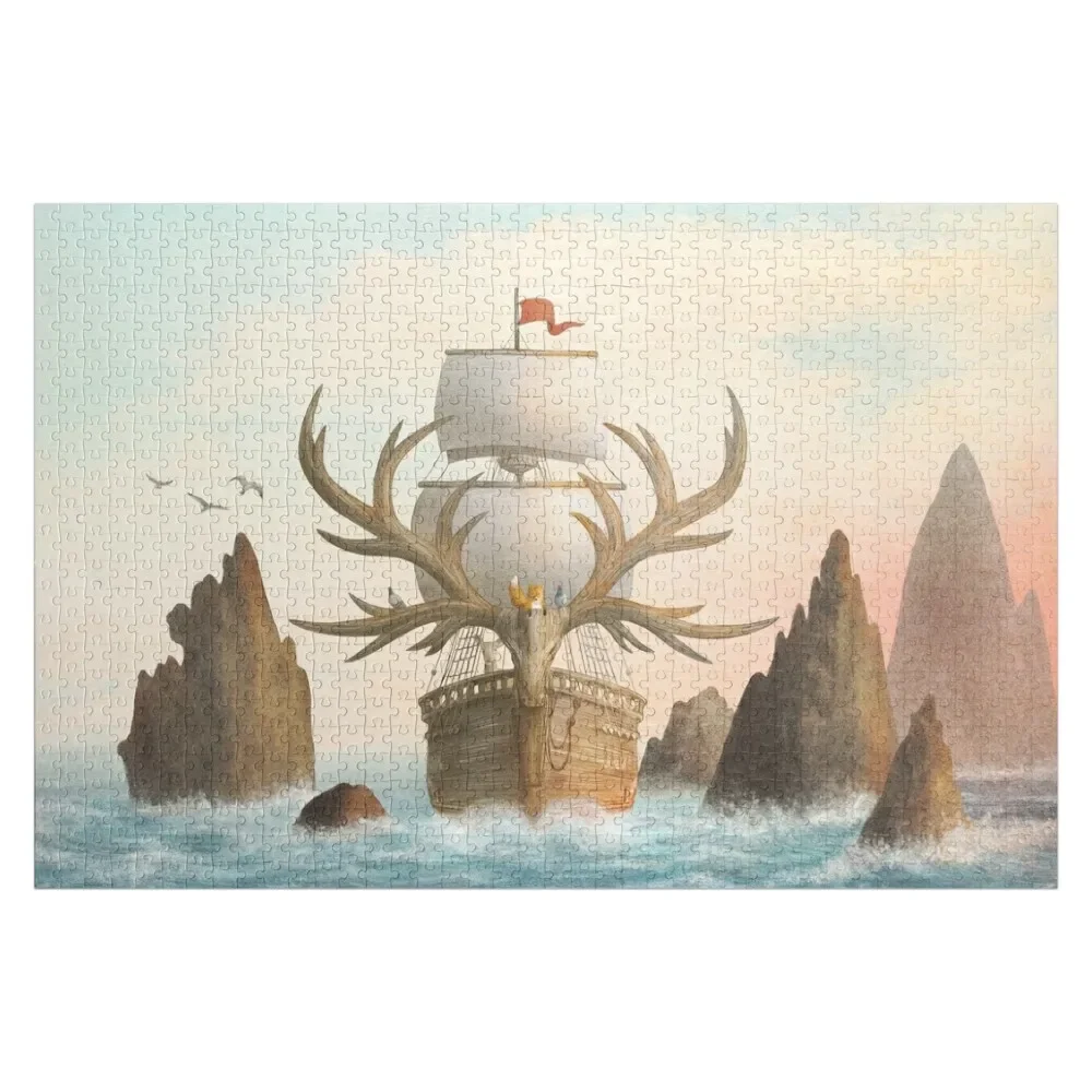 

The Antlered Ship_Cover Jigsaw Puzzle Customizable Gift Personalized Gift Married Puzzle