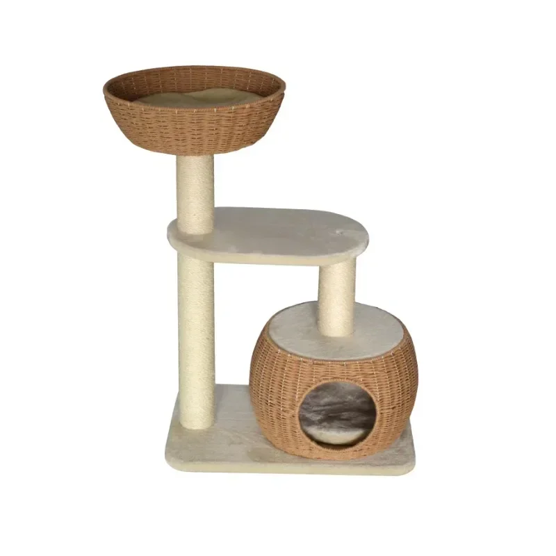 wooden customized flower cat tree