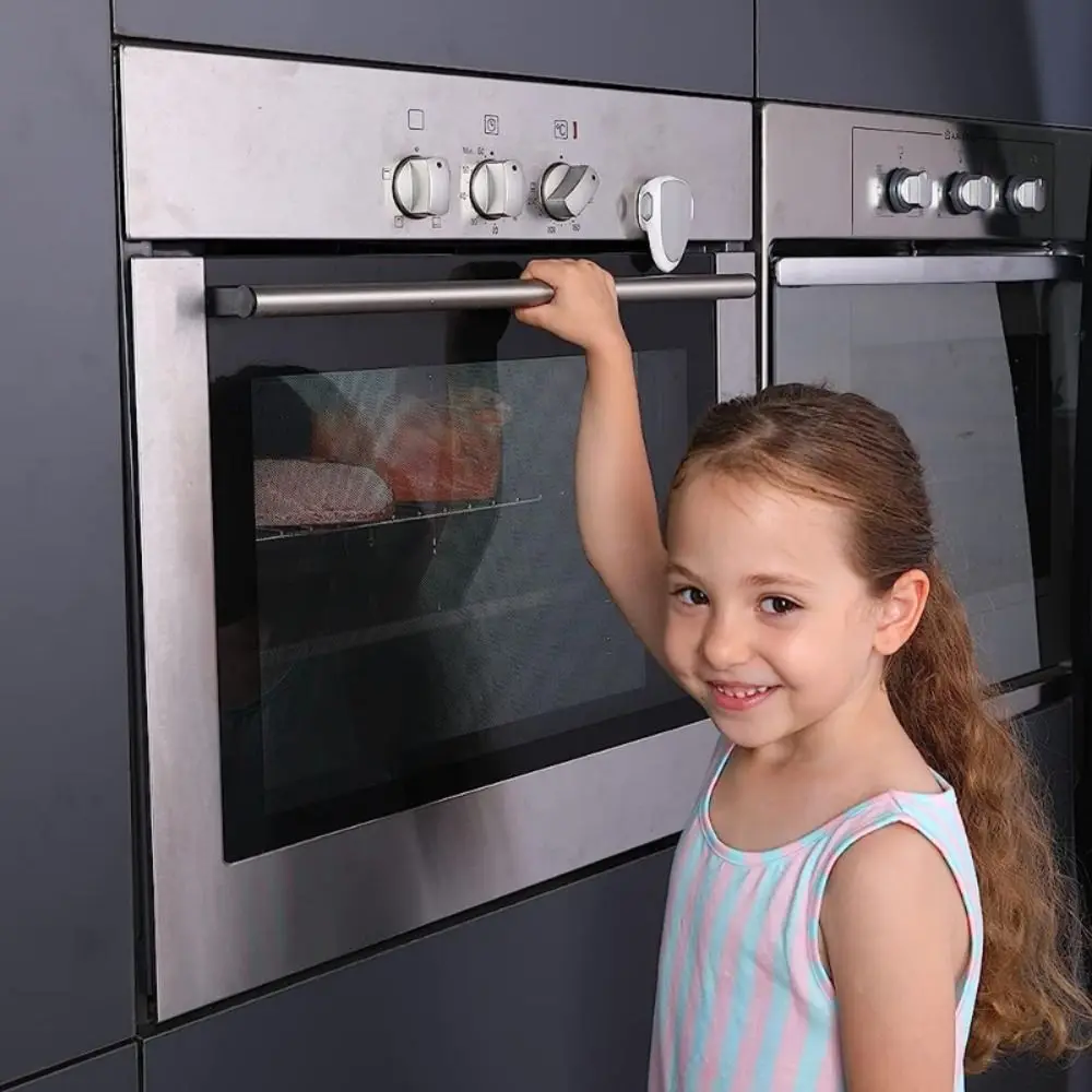 

Simple Anti-scald Oven Door Lock Rotatable Easy Installation Safety Locks Childproof ABS Protection Lock Oven