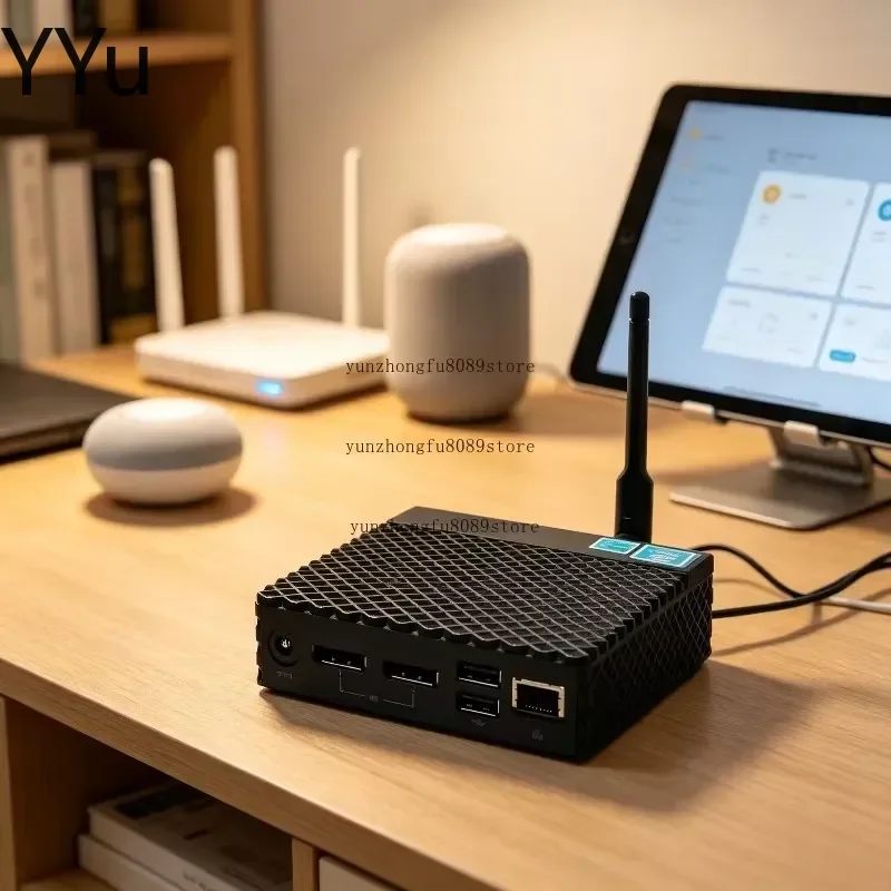 custom for Home Assistant 64G Mini PC Smart Home Server Gateway Edge Computing Host Local Automation Hub Zigbee WiFi