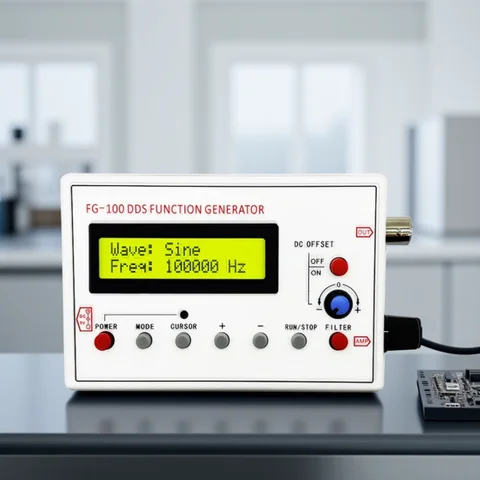 FG-100 FG-200 DDS Function Signal Generator Frequency Counter 0.01Hz - 500KHz Signal Source Module Sine+Square+Sawtooth Waveform