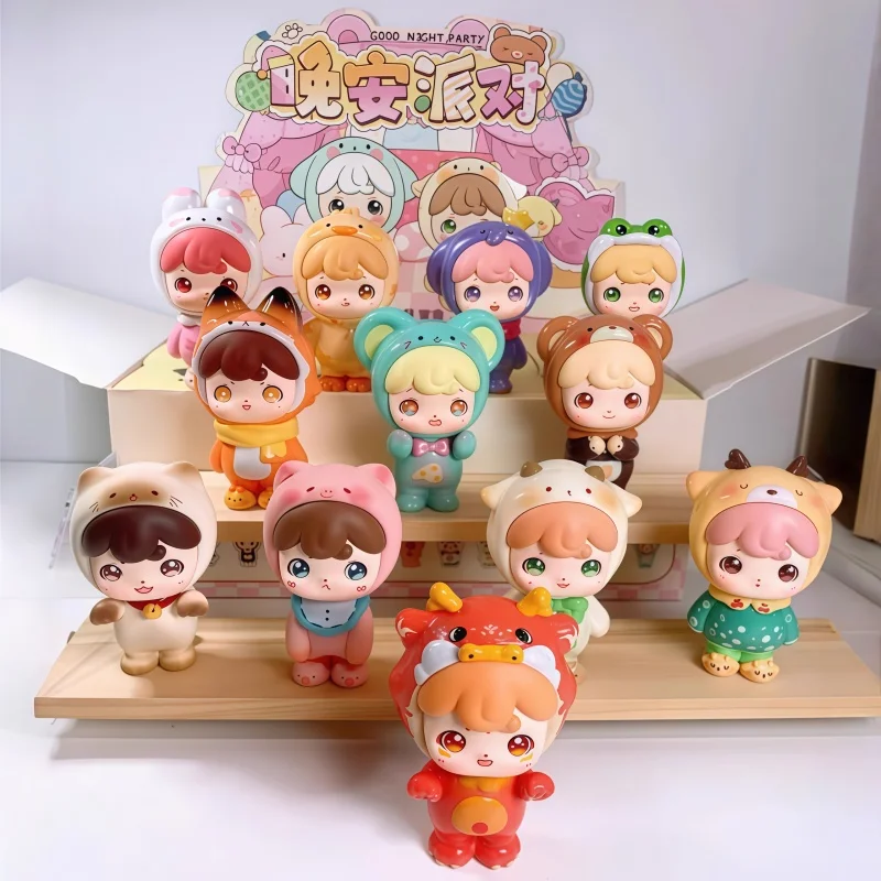 

Новый подлинный хит продаж Pop Honeydew Miru Goodnight Party Series слепая коробка милая фигурка фигурка настольное украшение подарок