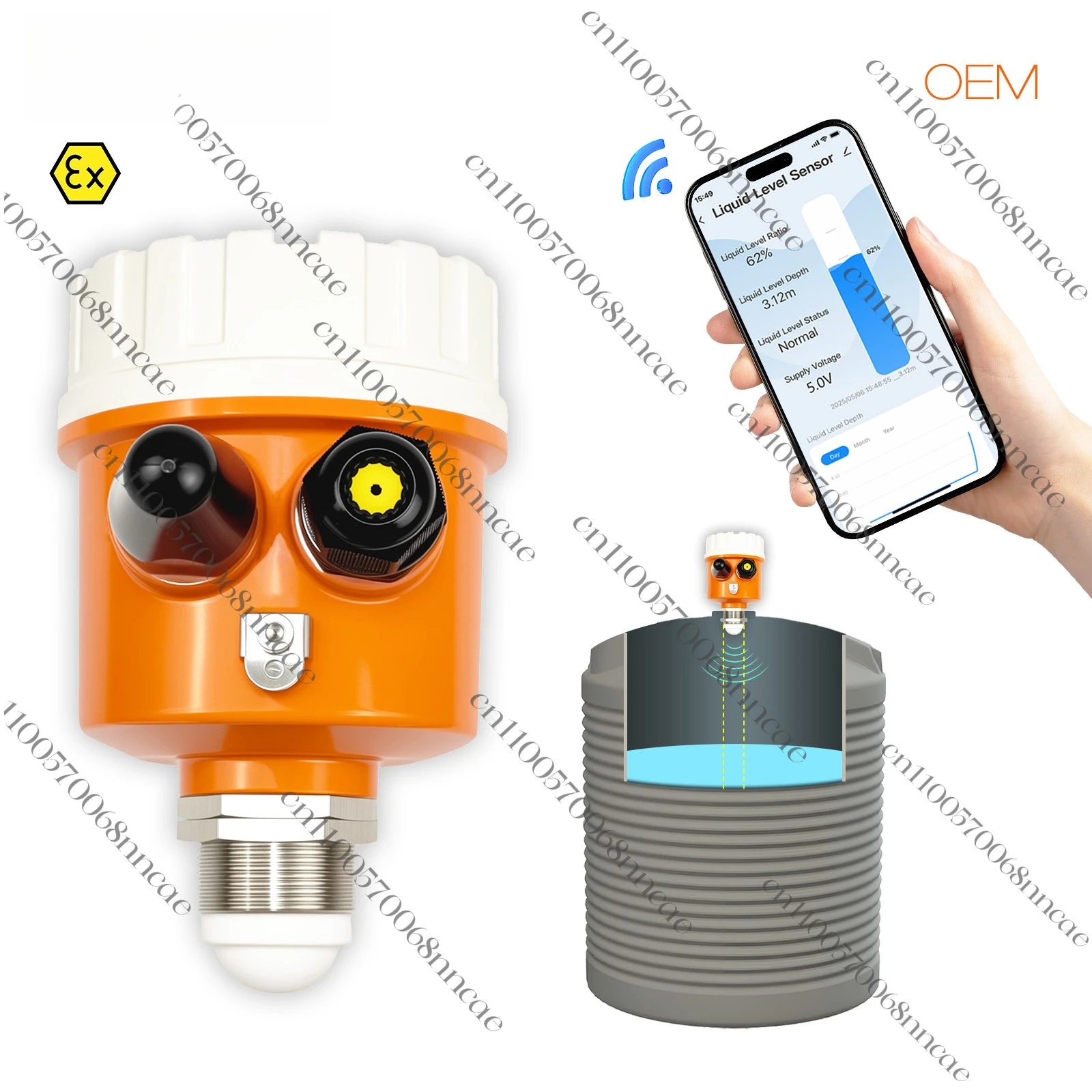 

ME203W WiFI Zigbee Smart Home Equipment Radar Water Level Sensor Liquid Level Measurement Instrument