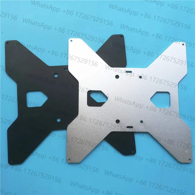 TEVO Tarantula aluminio Y carro placa de soporte calentada negro plata anodizado para impresora 3D HE3D/Tarantula