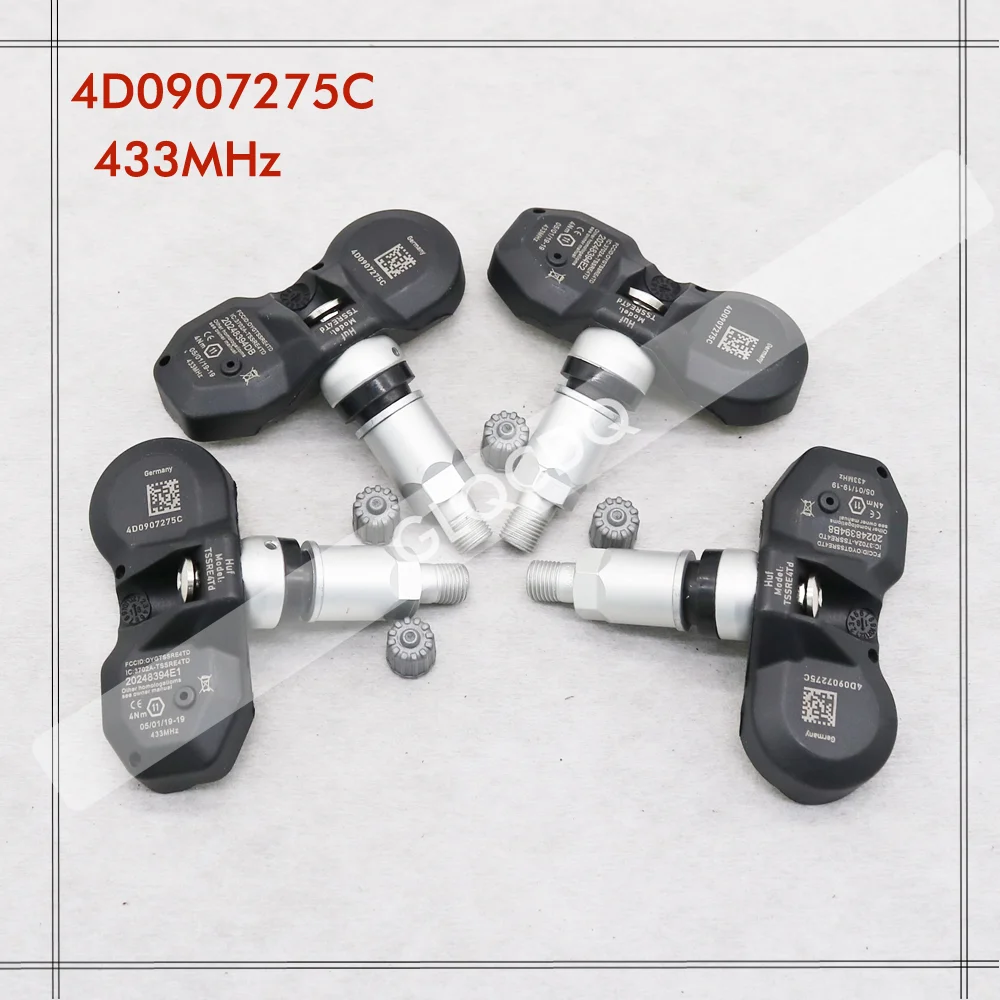 TIRE PRESSURE SENSORS FOR 2004 2005 2006 AUDI ALLROAD (4B) 433MHz CAR TIRE PRESSURE MONITORING SYSTEM 4D0907275C 4F0907275C