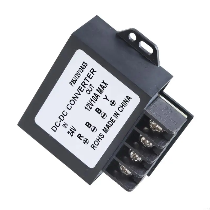 C7AB Heavy Duty DC24V To 12V10A Step Down Voltage Converters Step Down Adapter Power Reducers For Trucks Equipment