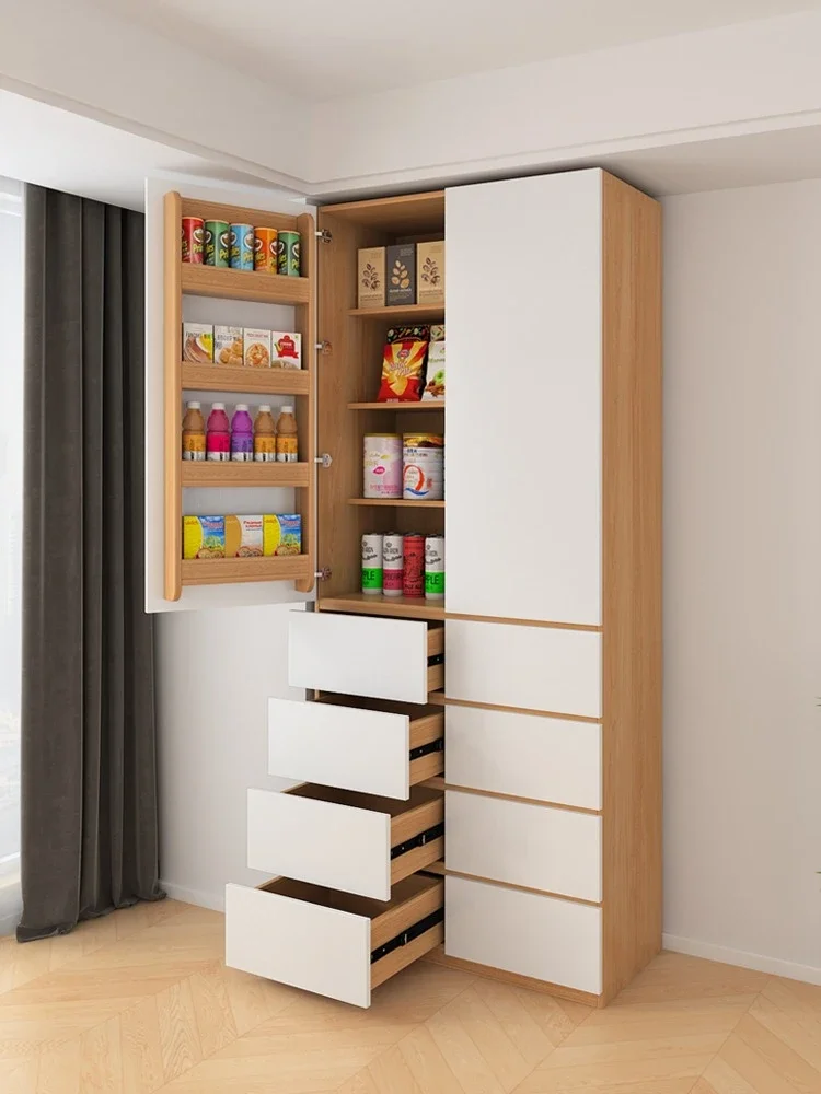 Simple and large-capacity storage, snack storage cabinet, dining side cabinet, room high cabinet, multi-functional cabin