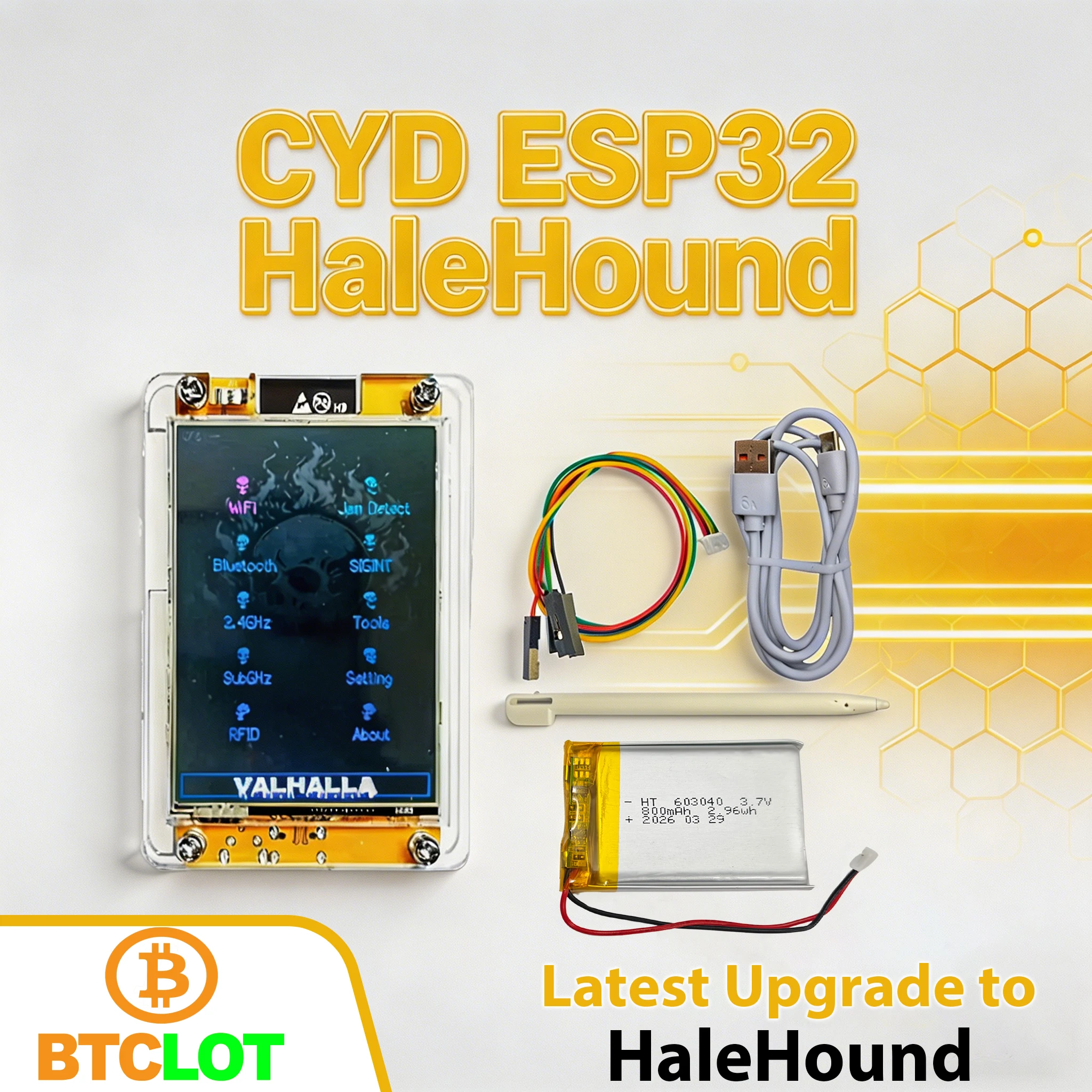 新しいesp32-halehound開発ボード-cyd-wifi-bluetooth-28インチタッチrssi読み取り開発ボード-スマートディスプレイ-172ファームウェア-cyd