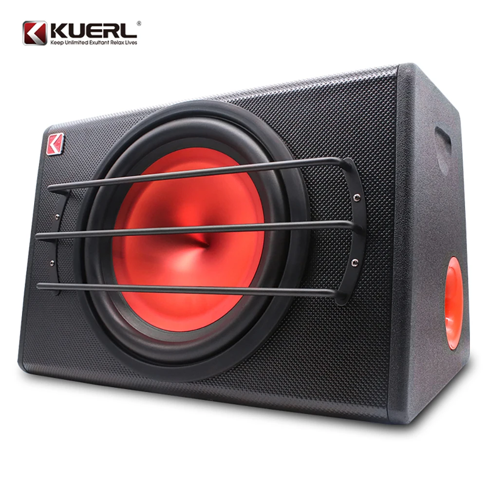 Kuer 12 inch automobile subwoofer 1800W big power 12V subwoofer active car audio subwoofer