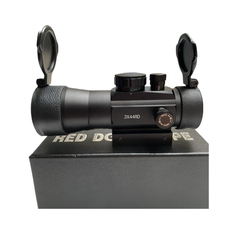 

3X44 red and green dot sight, tactical adjustable optical reflex rifle scope, fully coated compact, suitable for 11mm/20mm rail