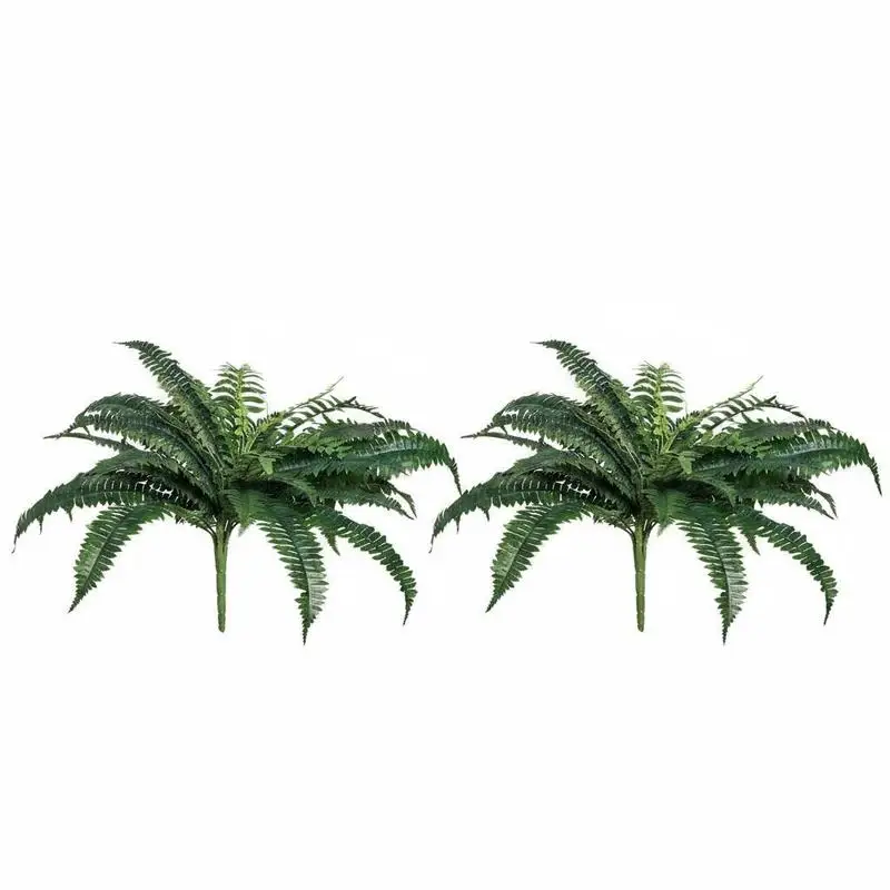 

Artificial Ferns 2 Pcs, Natural Spread Diameter 35-39 Inch, Large Hanging Artificial Boston Ferns, Fake Plant Wall Decor with 35 Branches, Faux Fern for Home and Office (Flowerpot Unincluded)