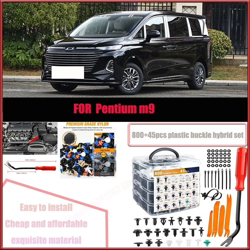 

For Pentium m9 Ford Audi BMW Toyota Car Plastic Retainer Clips Kit 800+45pcs Auto Fender Push Pin Car Fastener Clip Mixed Set