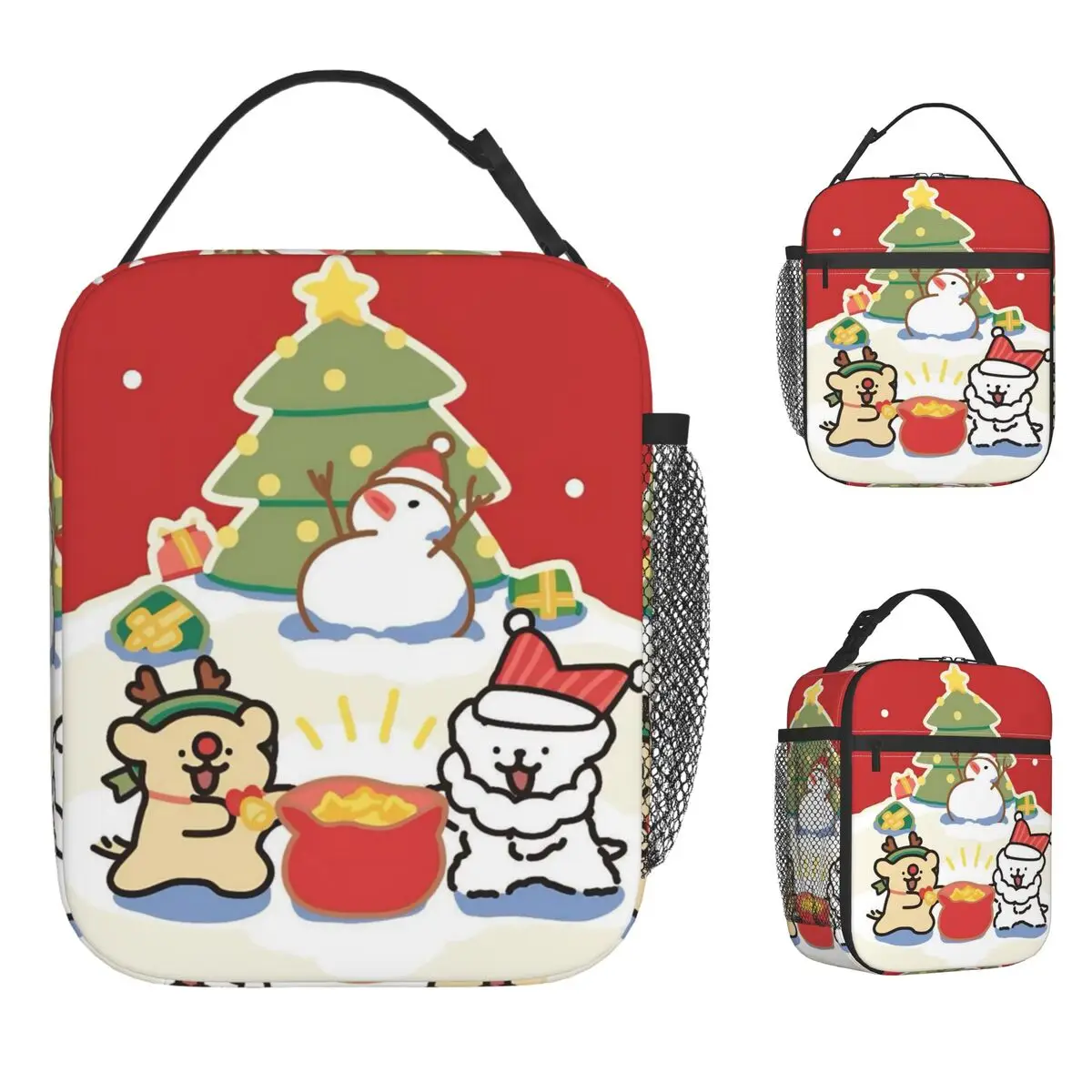 Line Dogs Lunch Bag Leisure Lunch Box For Unisex Outdoor Picnic Convenient Cooler Bag Oxford Graphic Design Thermal Lunch Bags