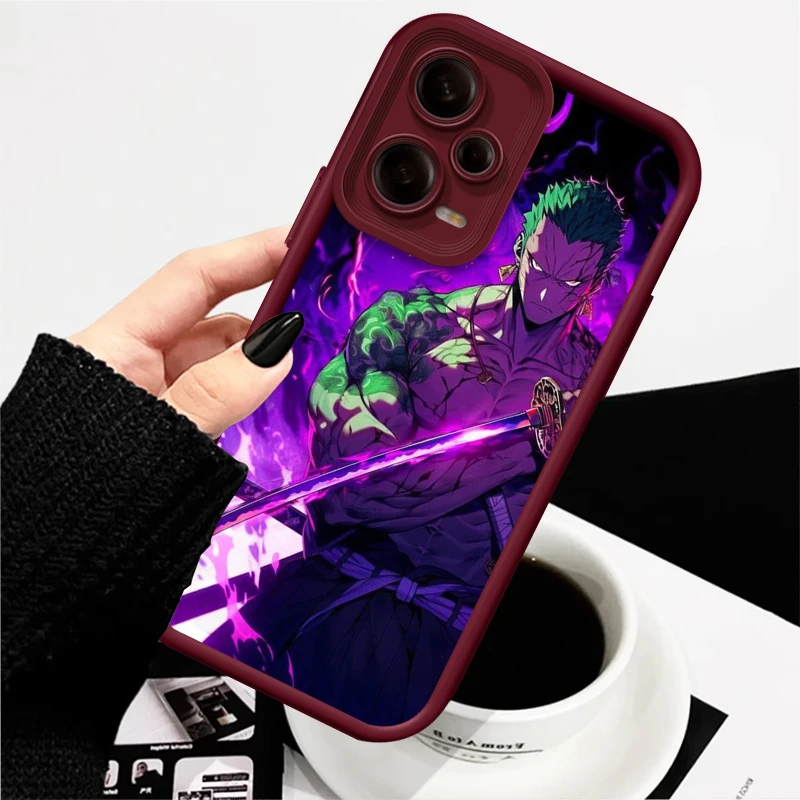 One Piece Anime Zoro Japan For Xiaomi Redmi Note 14 13 13R 12 12R 11 11E 11T 11S Pro Plus 4G 5G Eye Ladder Soft Phone Case