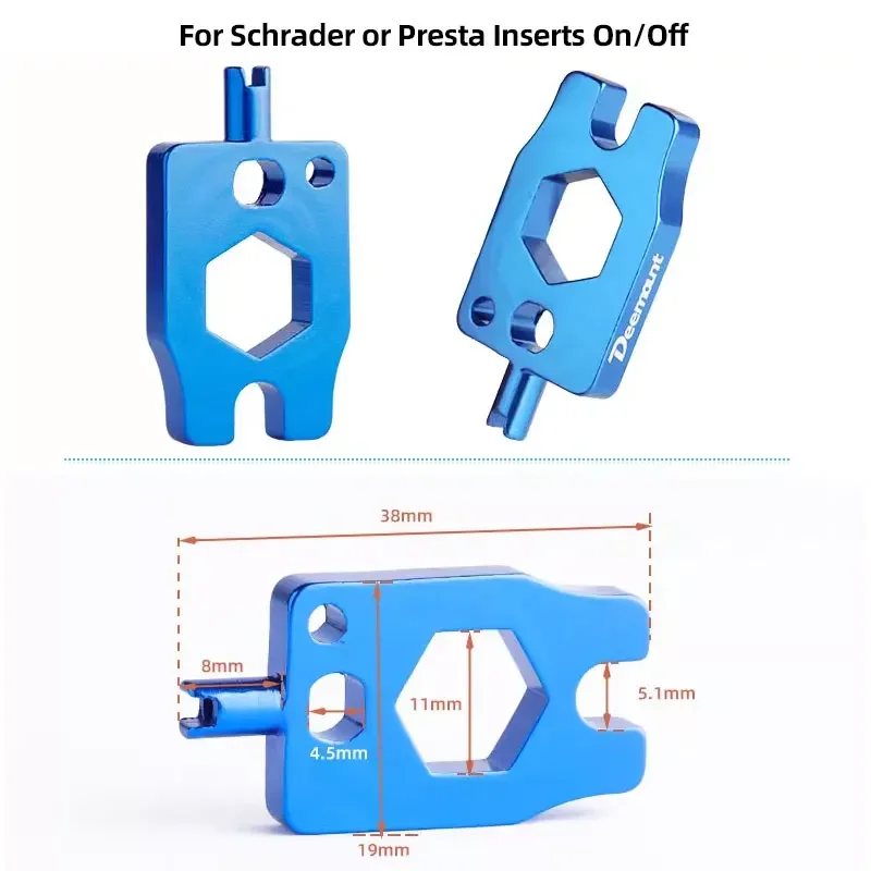 AV Schrader nucleo della valvola uso universale per auto automatiche tronchi biciclette strumento di rimozione della sostituzione del nucleo della valvola del pneumatico in rame opzionale