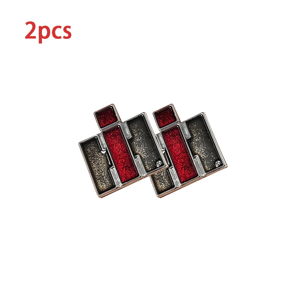 2pcs INTERNATIONAL SMALL INTERIOR EMBLEMS Car Metal Badge With 3M Double-sided Tape Suit SCOUT Pickup Truck Part Repair