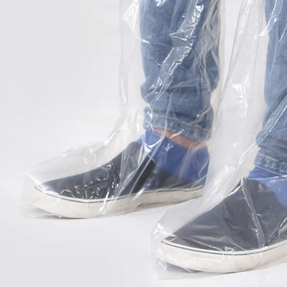 20pcs-waterproof-shoe-covers-disposable-plastic-protector-booties-white-outdoor-travel-camping-hiking-dustproof-lightweight