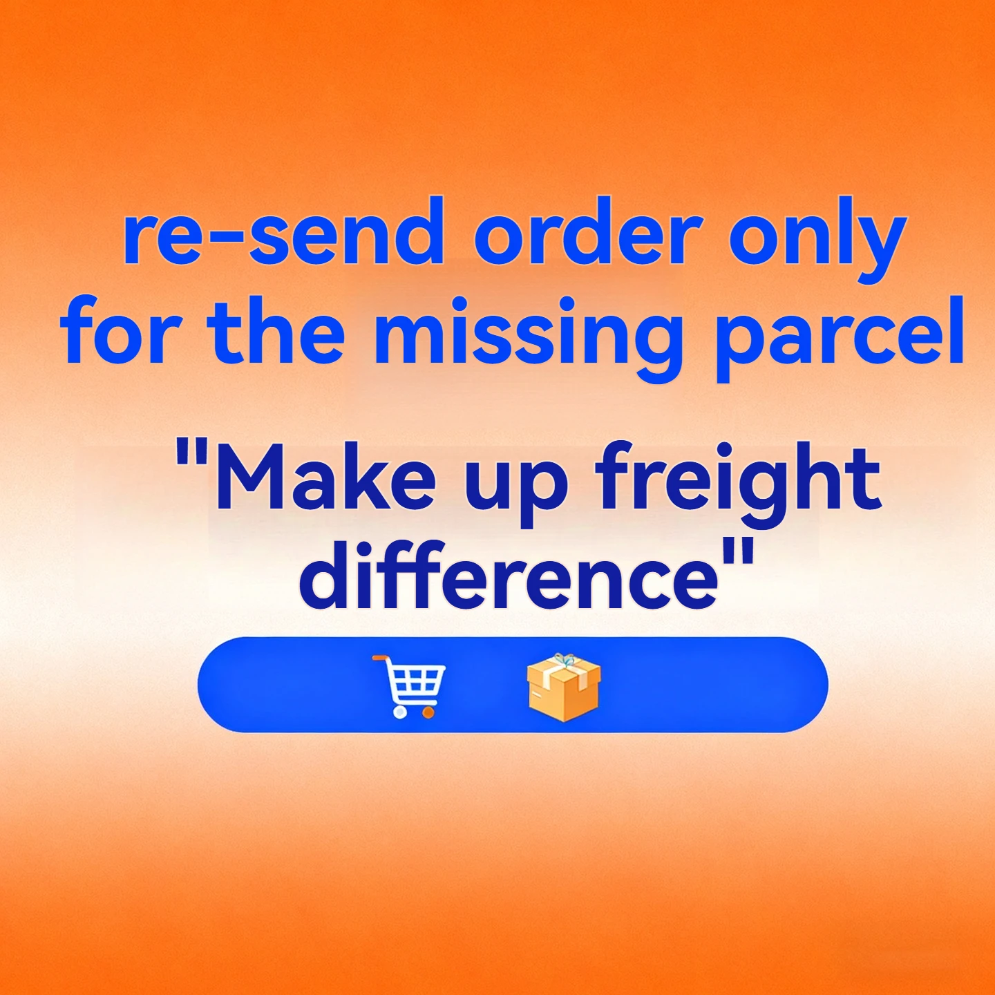 Wyślij ponownie tylko brakujący pakiet lub uszkodzony produkt, i wyślemy nowy do kupującego.