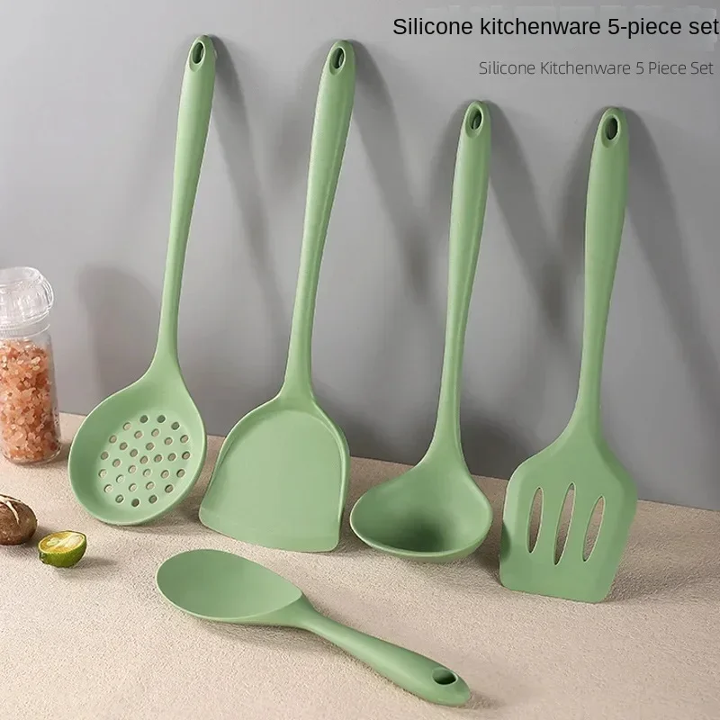 Silicone kitchenware Soup spoon spatula slotted spoon Non-stick cookware Food grade kitchen items