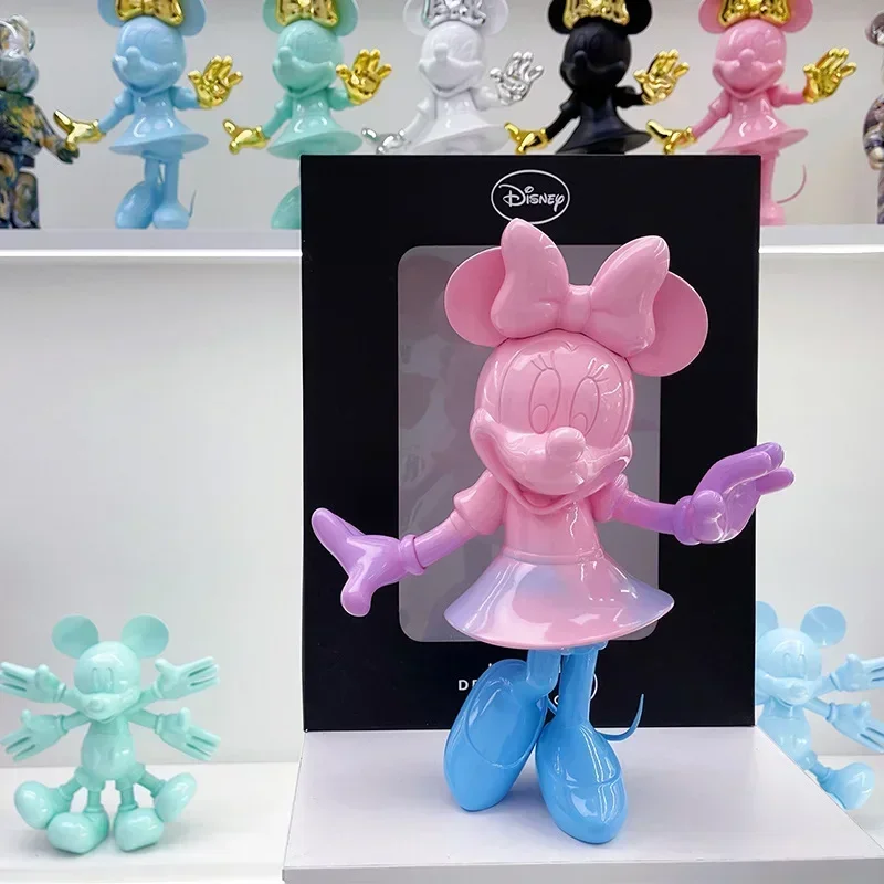 32cm Anime Mickey Minnie Mouse model Action Figure Resin Statue Figurine doll Home Room Decor Ornament Arts and Crafts gift