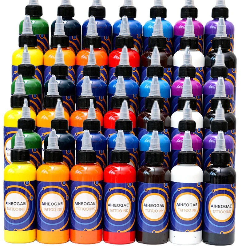 90ml Professional Tattoo Pigment Inks Safe Half Permanent Tattoo Paints Supplies for Body Beauty Tattoo Art Tattoo Ink