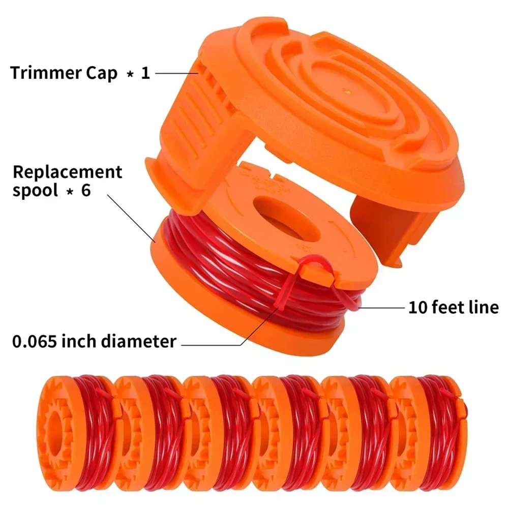 Trimmer Spool Line For Worx WG154 WG163 WG180 WG175 WG155 WG151 WG160 Cordless Grass Trimmer Blade Cutter Lawn Trimmer Replace
