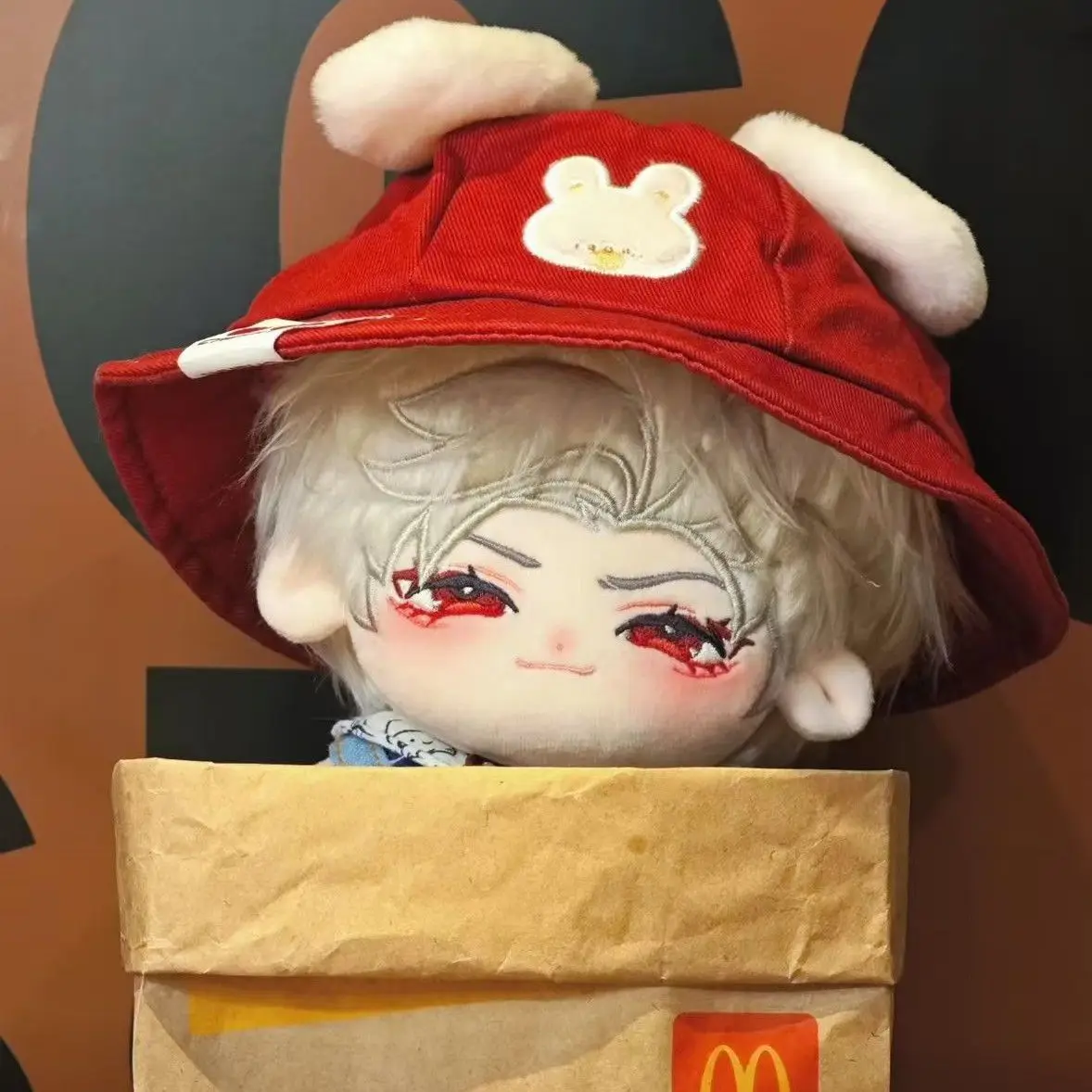 Gevulde 10 cm liefde en deepspace Qin Che aankleden katoenen pop speelgoed rugzak hanger ornament verjaardagscadeau terug-tot-school cadeau