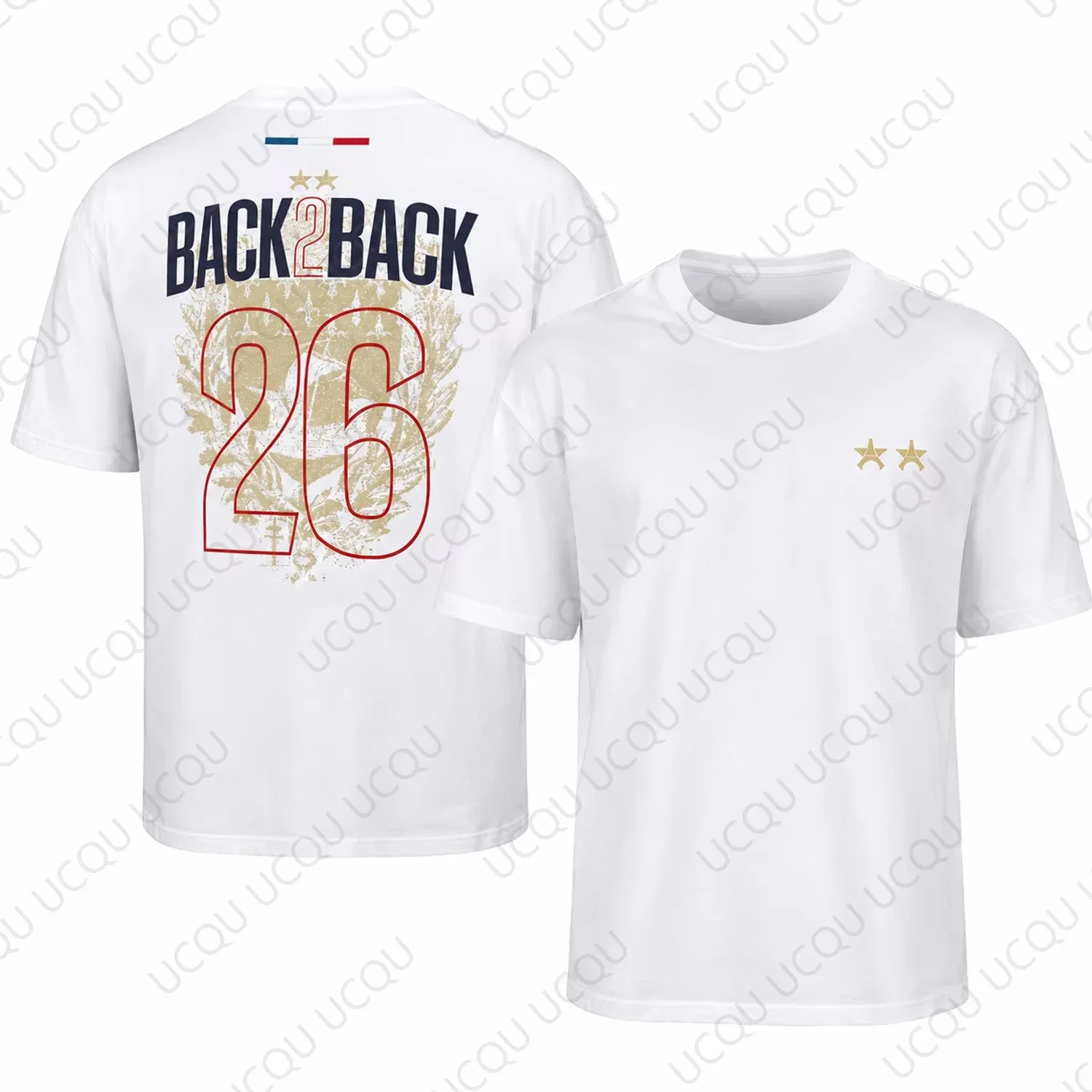 PSG Paris Back To Back Football Champions Tshirt 2026 New Summer Men and Women 100%Cotton Fashion O-Neck Streetwear Jersey Shirt