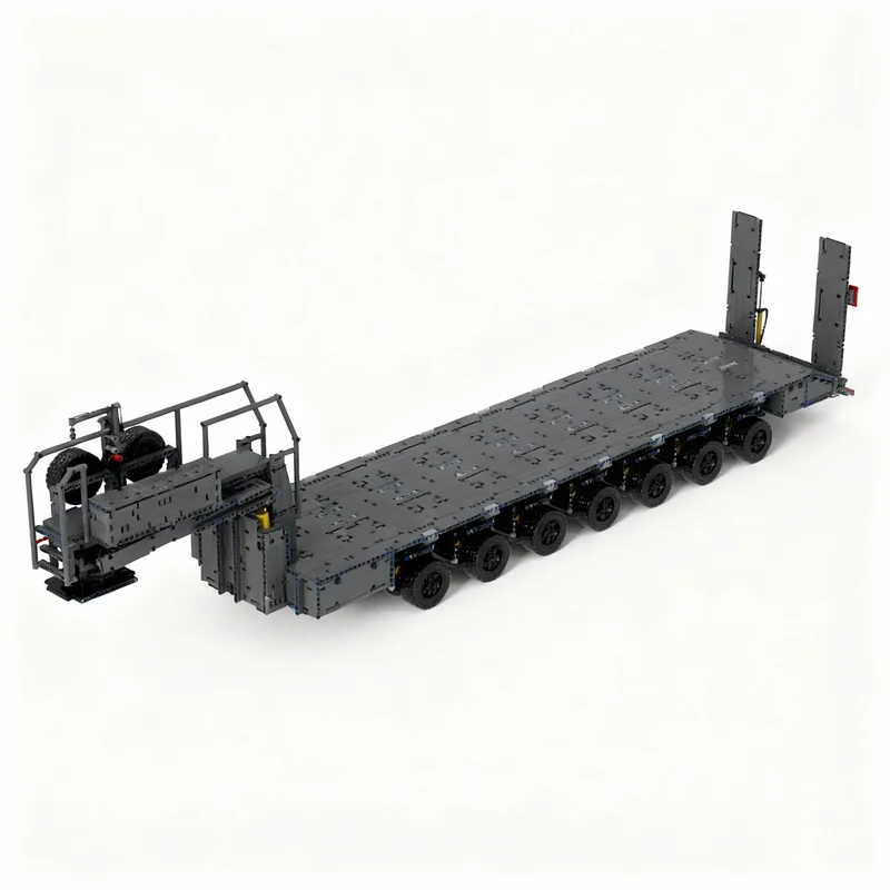 6151pcs MOC Heavy Load Trailer Technical Model Building Blocks Architecture Toys Christmas Gifts DIY Idea Kids Birthday Brick