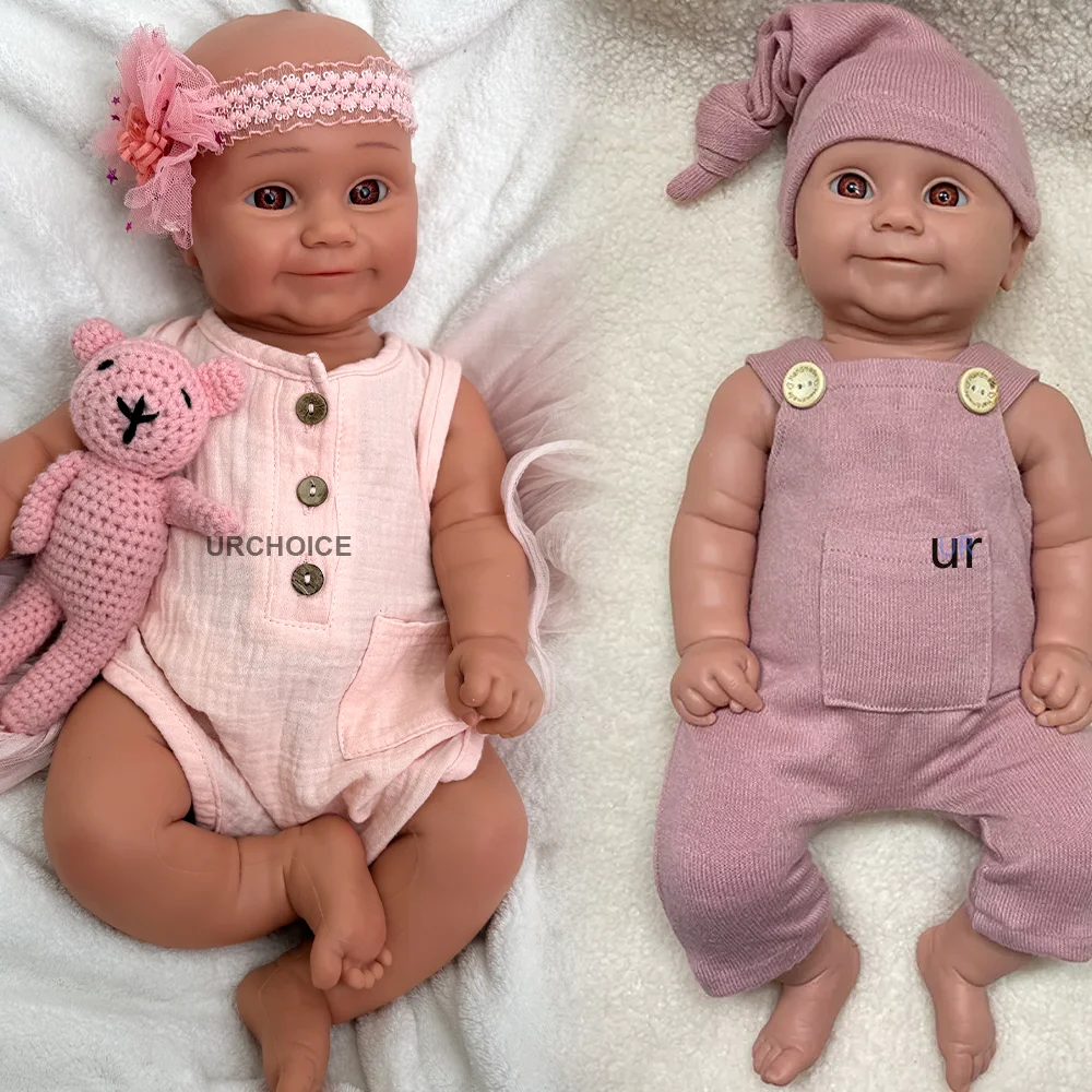 20-calowa silikonowa lalka noworodek Maddie z naturalnym, relaksowanym uśmiechem Realistyczny dziecko Reborn dla kolekcjonerów lalek