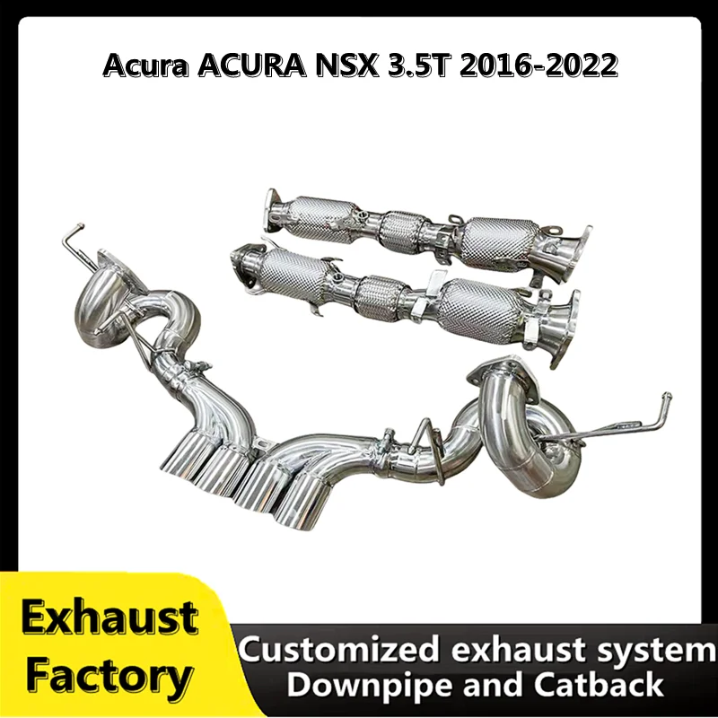 For Acura NSX 3.5T 2016-2022 customization stainless steel downpipe exhaust muffler catback sxhaust system