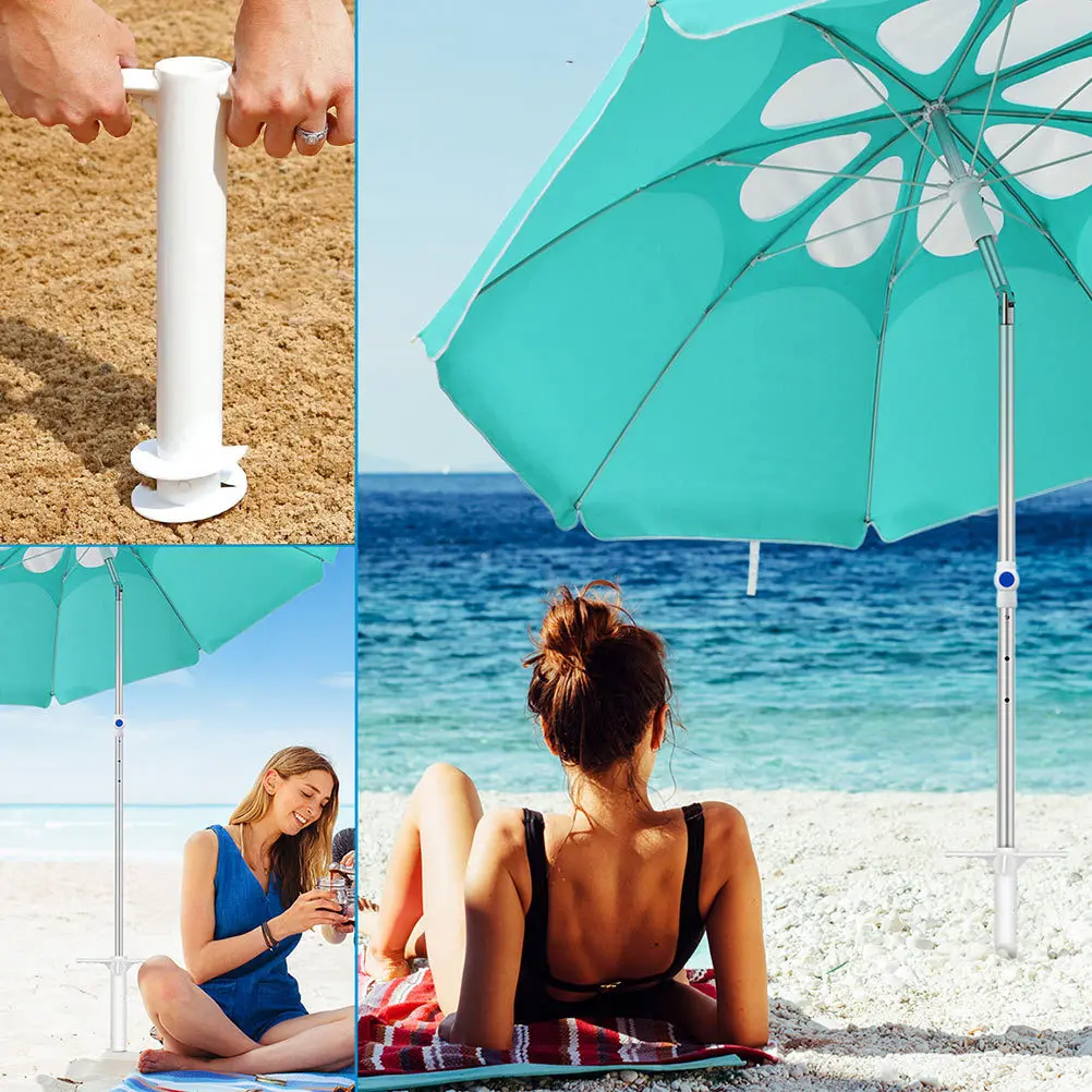 

1 pc Beach Umbrella Ground Anchor Spike Sand For Outdoor Sun Stand Holder Beach Camping Garden Use